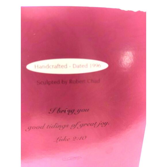 Hallmark Keepsake Ornament Christmas Lighting The World Angel 1996 Chad - Picture 5 of 11